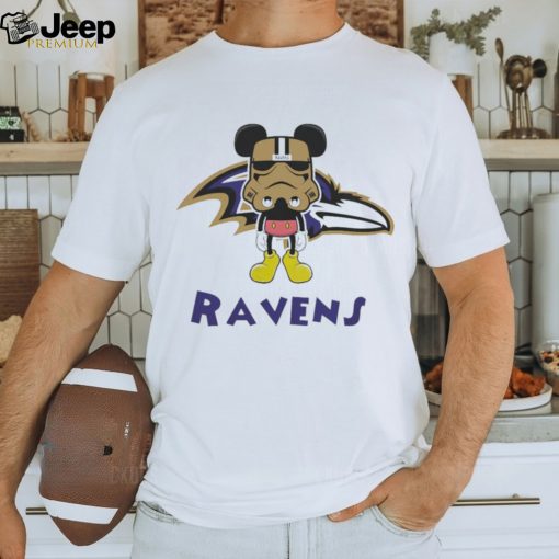 Mickey Mouse Stormtrooper Baltimore Ravens football shirt