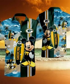 Mickey Mouse Summer Green Bay Packers Hawaiian Shirt