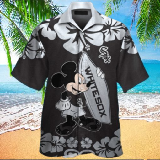 Mickey Mouse Surfboards Chicago White Sox Hawaiian Shirt