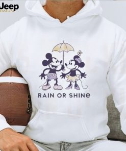 Mickey Mouse and Minnie Mouse rain or shine shirt