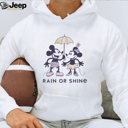 Mickey Mouse and Minnie Mouse rain or shine shirt