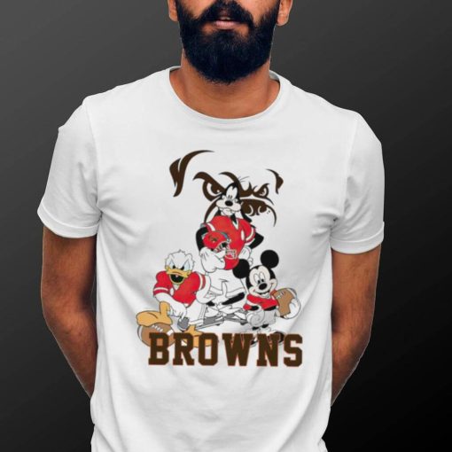 Mickey Mouse characters Disney Cleveland Browns shirt