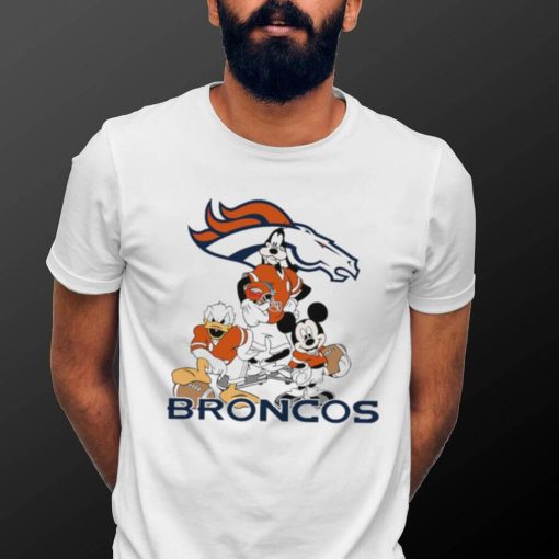 Mickey Mouse characters Disney Denver Broncos shirt