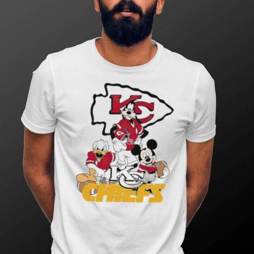 Mickey Mouse characters Disney Kansas City Chiefs shirt