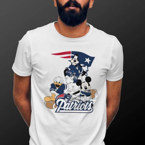 Mickey Mouse characters Disney New England Patriots shirt