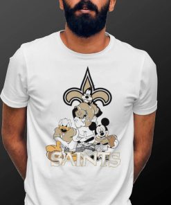 Mickey Mouse characters Disney Orleans Saints shirt