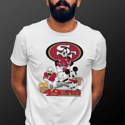 Mickey Mouse characters Disney San Francisco 49ers shirt