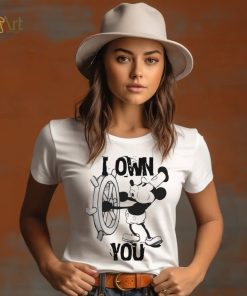 Mickey Mouse ship driving I own you shirt
