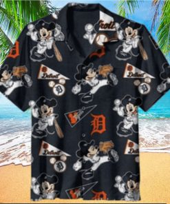 Mickey Play Ball Detroit Tigers Hawaiian Shirt