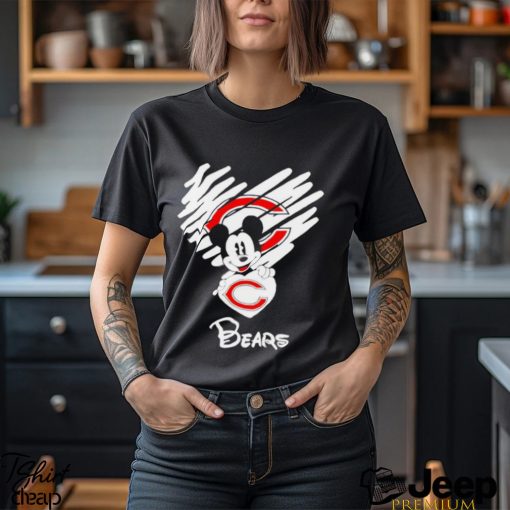 Mickey love Chicago Bears Valentine Football shirt