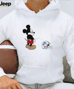 Mickey mouse San Francisco 49ers piss on Detroit Lions shirt