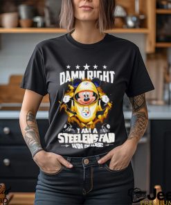 Mickey mouse damn right I am a Pittsburgh Steelers fan win or lose shirt