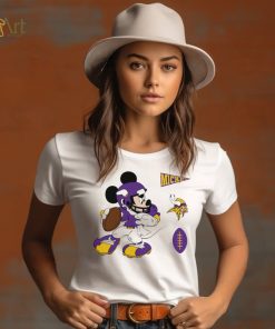 Mickey mouse player Minnesota Vikings Disney shirt