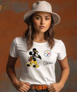 Mickey mouse player Pittsburgh Steelers Disney shirt