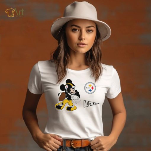 Mickey mouse player Pittsburgh Steelers Disney shirt