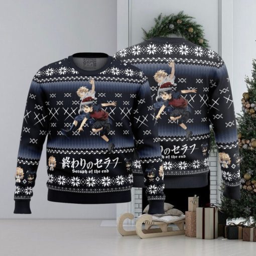 Mikaela X Yuuichirou Seraph of the End Ugly Christmas Sweater