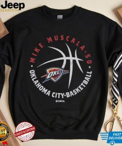 Mike Muscala Oklahoma City Thunder Player Ball WHT Shirt