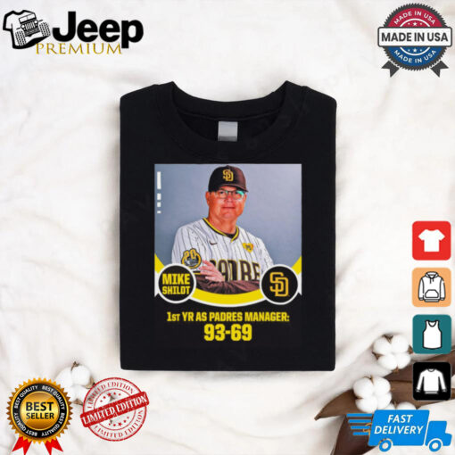 Mike Shildt 1st YR AS Padres Manager 93 69 Poster t shirt