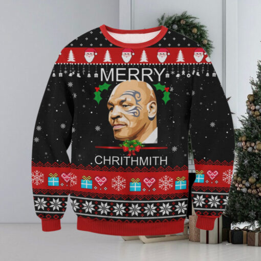 Mike Tyson Merry Chrithmith Ugly Sweater