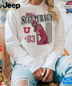 Miki Suguturaga #83 Utah Utes Football Cartoon t shirt