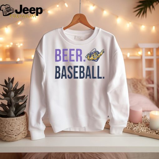 Milb Mighty Mussels Beer Baseball Shirt