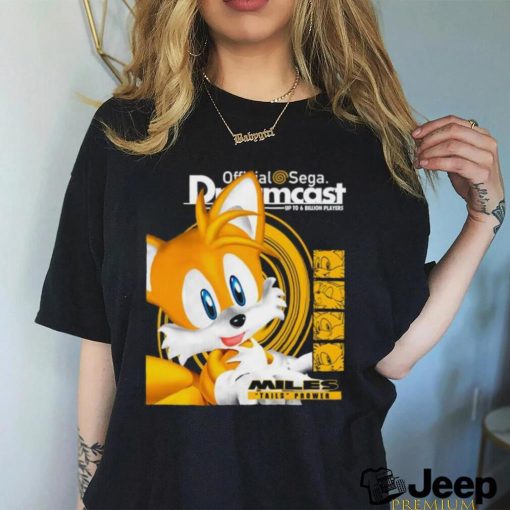 Miles Tails power official sega Dreamcast shirt