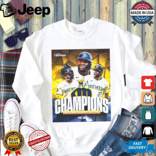 Milwaukee Brewers Champions National League Central MLB 2024 Poster t shirt