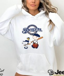 Milwaukee Brewers Let's Play Baseball Together Snoopy MLB Shirt