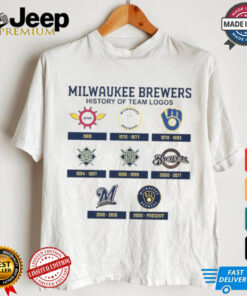 Milwaukee Brewers history of team logos shirt