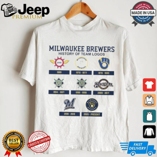 Milwaukee Brewers history of team logos shirt