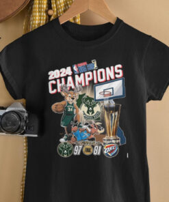 Milwaukee Bucks 2024 NBA Cup Champions Fan Celebration T Shirt