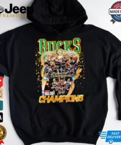 Milwaukee Bucks 2024 NBA Cup Champions all team trophy shirt