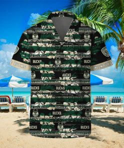 Milwaukee Bucks Hawaii Set Pattern Vintage 3D Hawaiian Shirt And Shorts