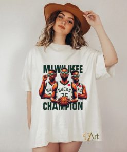 Milwaukee Bucks champion basketball cartoon shirt