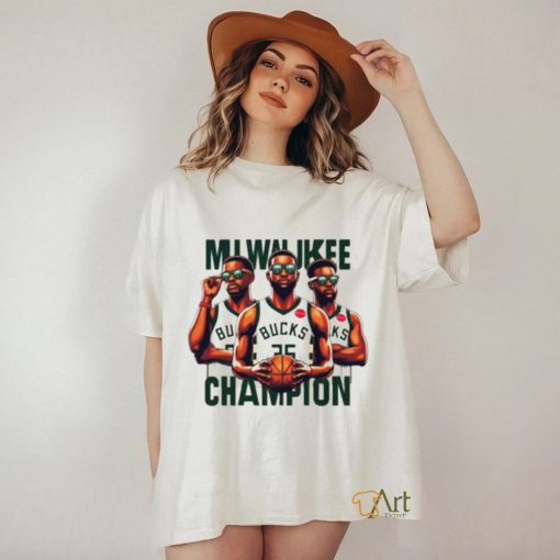 Milwaukee Bucks champion basketball cartoon shirt