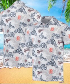 Minimalist Floral Detroit Tigers Tropical Hawaiian Shirt