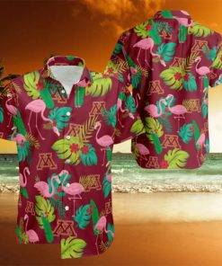 Minnesota Golden Gophers Football Hawaiian Shirt Flamingo Funny Summer For Men WomenMinnesota Golden Gophers Football Hawaiian Shirt Flamingo Funny Summer For Men Women