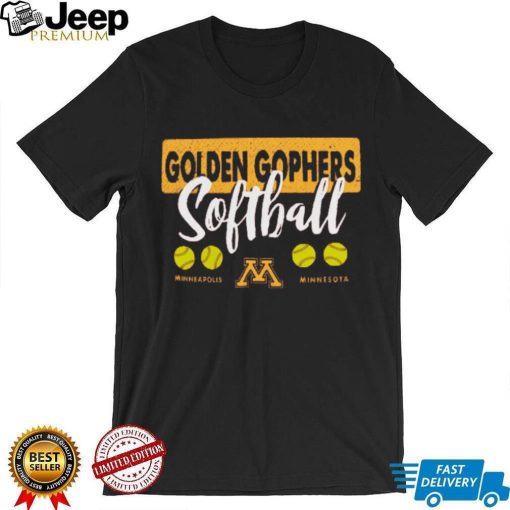 Minnesota Golden Gophers Unisex Gritty Softball Bats Comfort Colors T Shirt