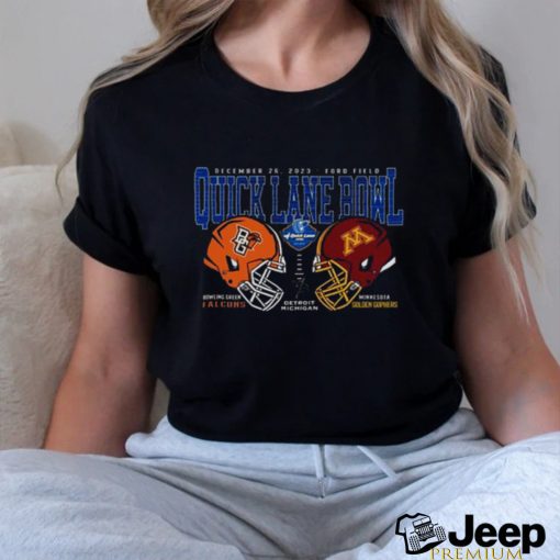 Minnesota Golden Gophers vs Bowling Green Falcons 2023 Quick Lane Bowl Helmet Shirt