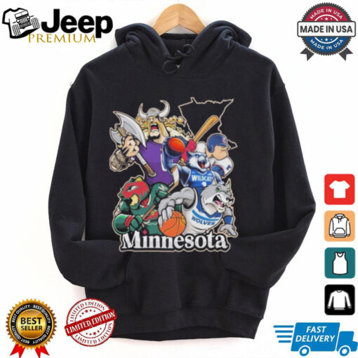 Minnesota Sports Teams Mascots Vintage Shirt