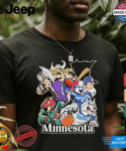 Minnesota Sports Teams Mascots Vintage T shirt