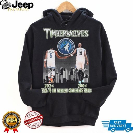 Minnesota Timberwolves 2004 2024 Back To The Western Conference Finals Signatures shirt