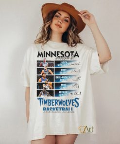 Minnesota Timberwolves Basketball team starting 5 lineup shirt