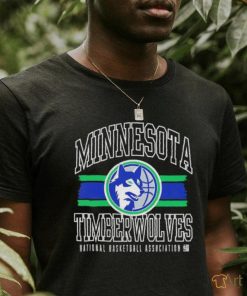 Minnesota Timberwolves National Basketball Association striped logo shirt