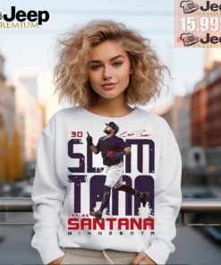 Minnesota Twins Carlos Santana Slamtana 30 signature shirt