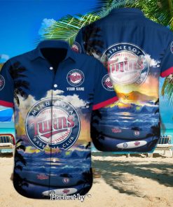 Minnesota Twins Custom Name Casual Full Print Hawaiian Shirt