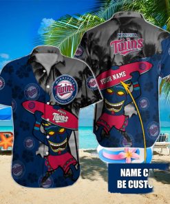 Minnesota Twins Custom Name Classic Full Print Hawaiian Shirt