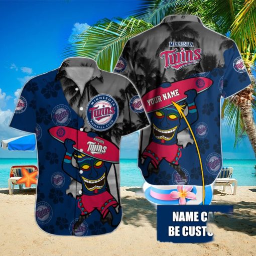 Minnesota Twins Custom Name Classic Full Print Hawaiian Shirt