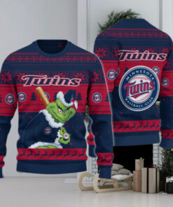 Minnesota Twins Grinch Christmas Ugly Sweater