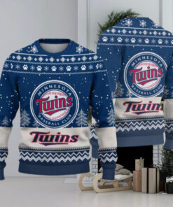 Minnesota Twins Logo Christmas Wool Sweater